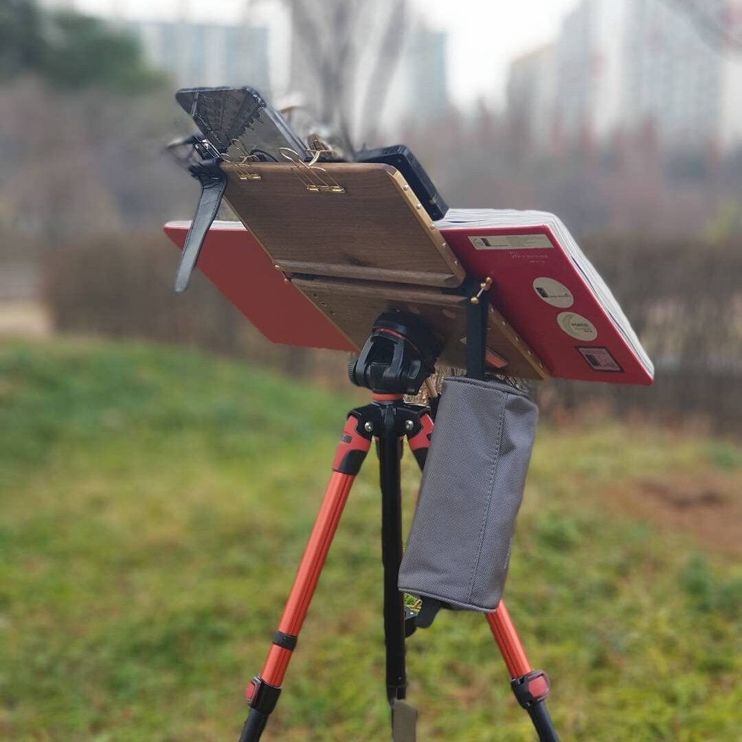 It's Like Potato Chips: Making a Plein Air Easel with a Camera Tripod  Base
