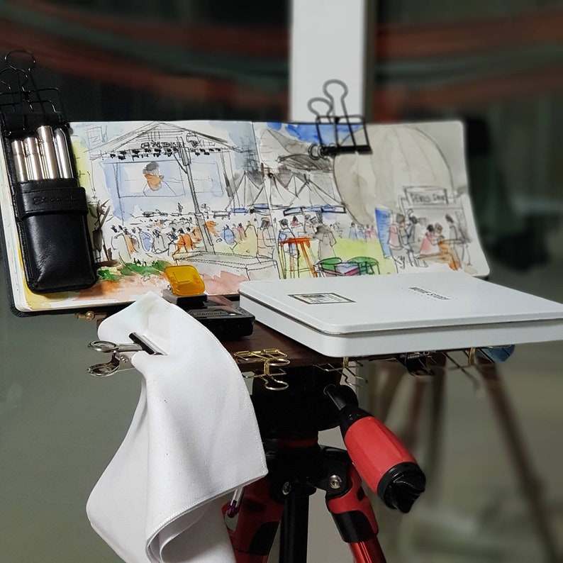 찰리화판 일반 (285*145)*2, 원목 수제 화판 , 어반스케치 수제화판