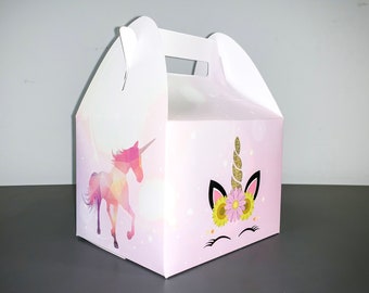 Unicorn Party Favor Boxes