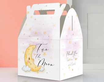 Two the moon Party Favor Boxes