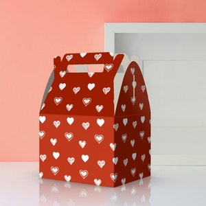 Cute Hearts Party Favor Boxes