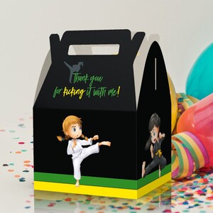 Karate Party Favor Boxes