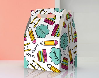 Back to School Party Favor Boxes