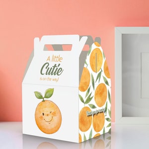 A Little Cutie Baby Shower Favor Boxes