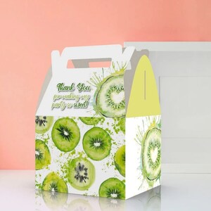 Kiwi Party Favor Boxes