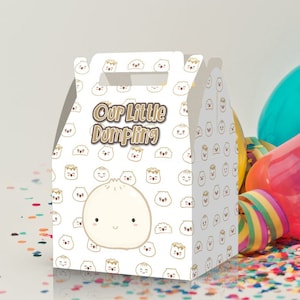 Little Dumpling Theme Party Favor Boxes