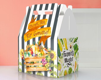 Farmers Market Party Favor Boxes