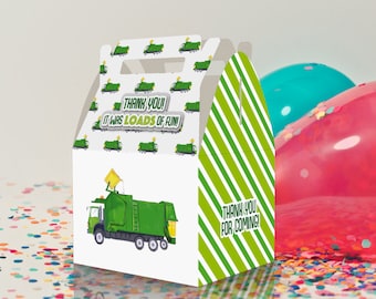 Garbage Truck Party Favor Boxes