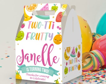 2nd Birthday Two-tti Fruity Party Favor Boxes