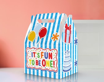 It's Fun To Be One Party Favor boxes - Goodie Bags