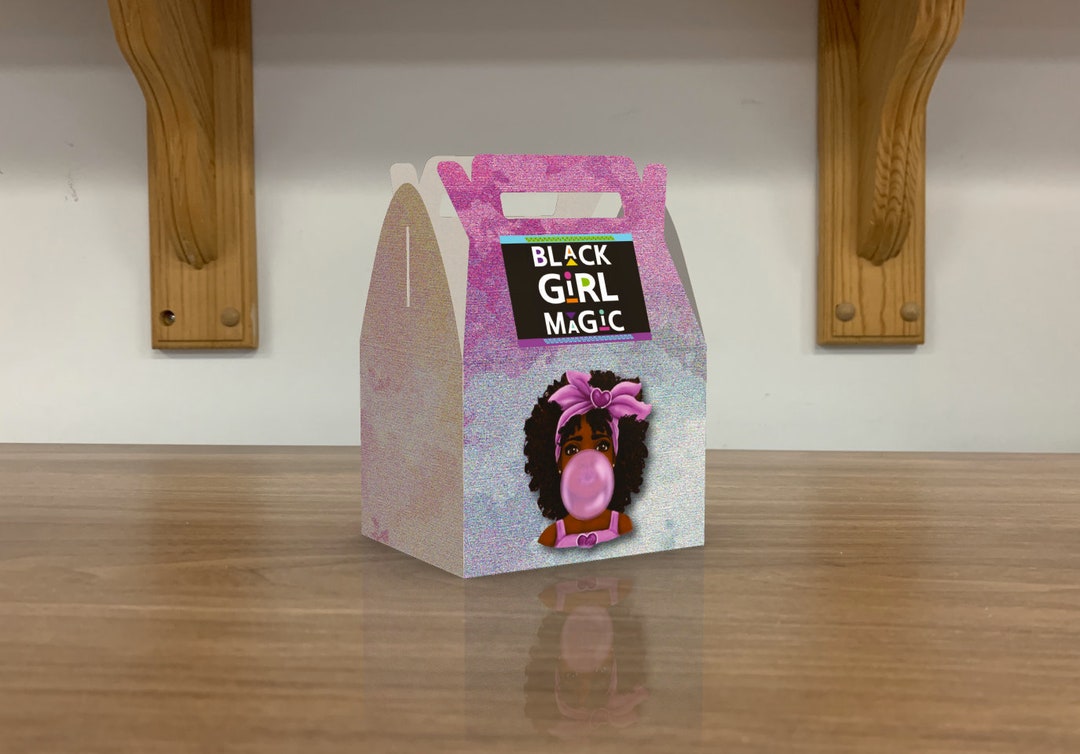 Black Girl Magic Party Favor Boxes Etsy