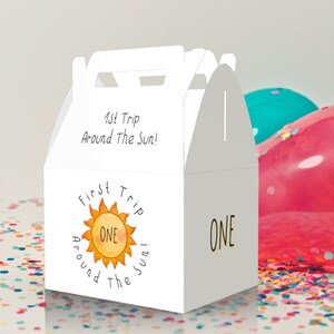 1st Birthday Party Favor Boxes