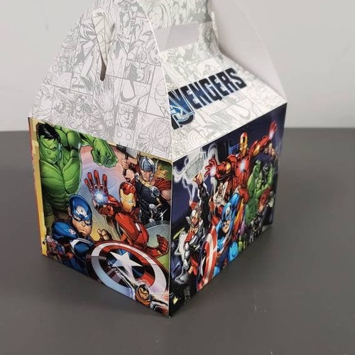 Super Hero Party Favor Boxes Etsy