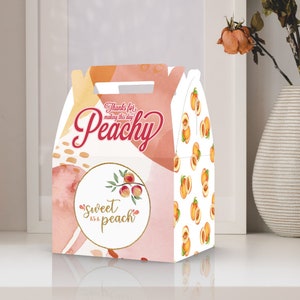 Peach Party Favor Boxes