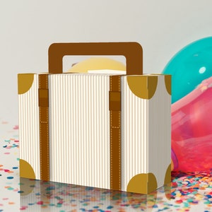 Classic Stripes Suitcase Style Party Favor boxes