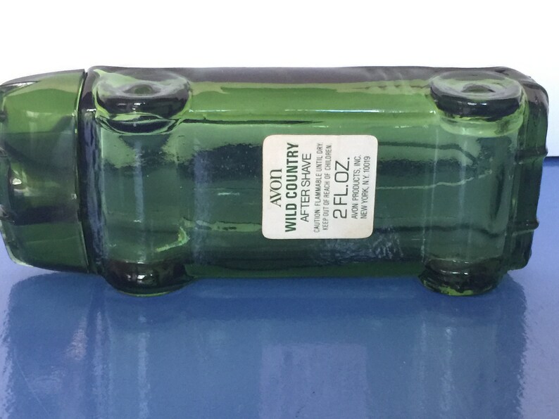 Avon Green Glass Sports Car 1965 Corvette Stingray Wild Country Decanter