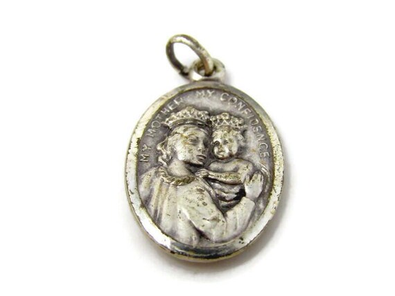 Saint Dominic Christian Medal Vintage My Mother My