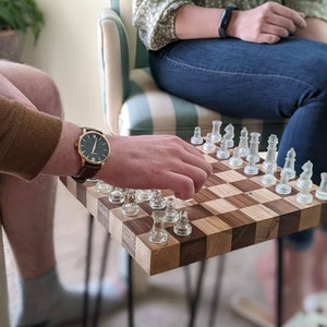 Mid Century Modern Chess Table