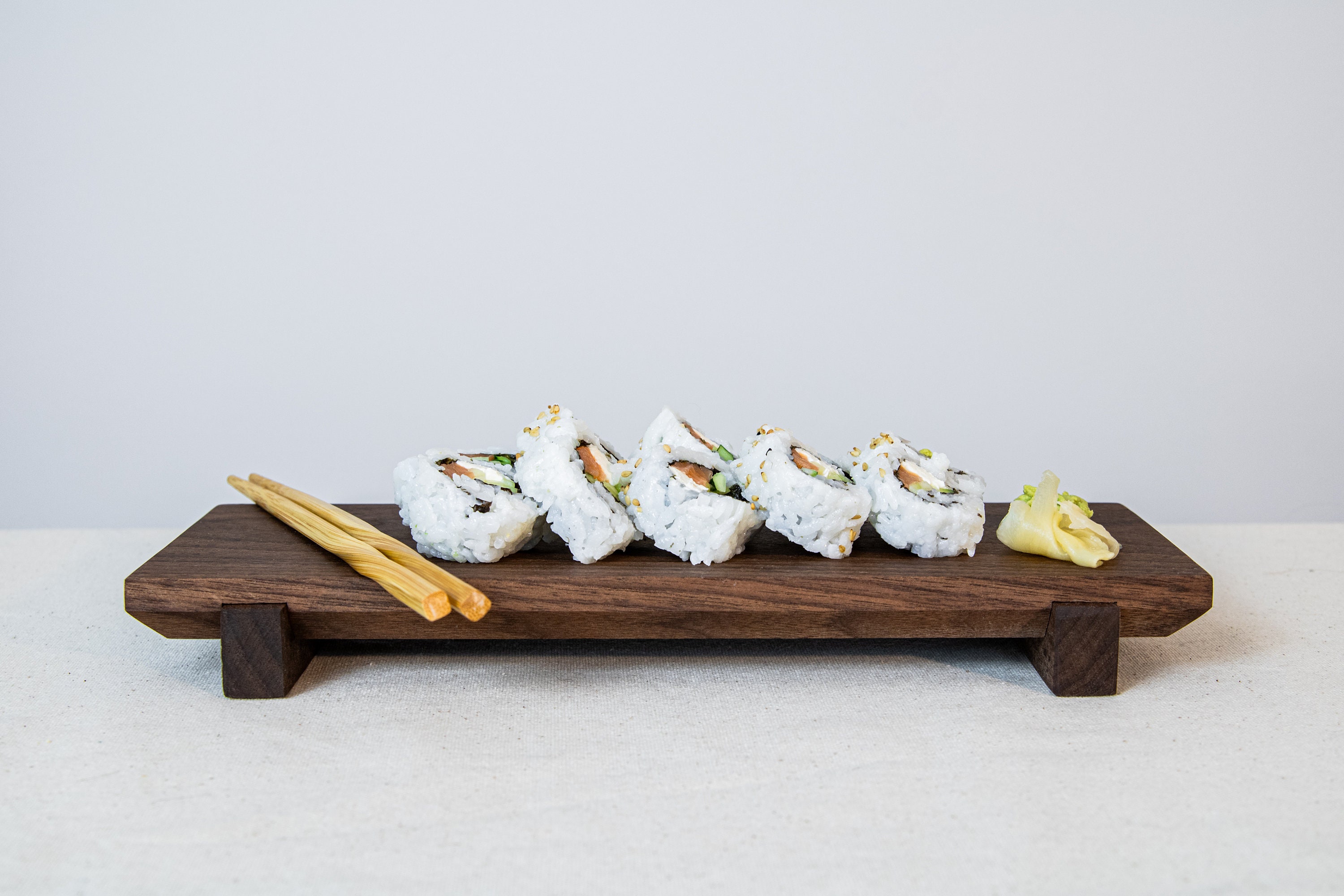 Olive Wood Sushi Plate, Sushi Serving Tray, Sushi Gift, Olive Chopstick  Board, Handmade Sushi Set, Sushi Accessory, Custom Chopsticks 