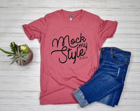 Next Level 6200 Unisex T-Shirt Mockup Paprika Shirt Mock