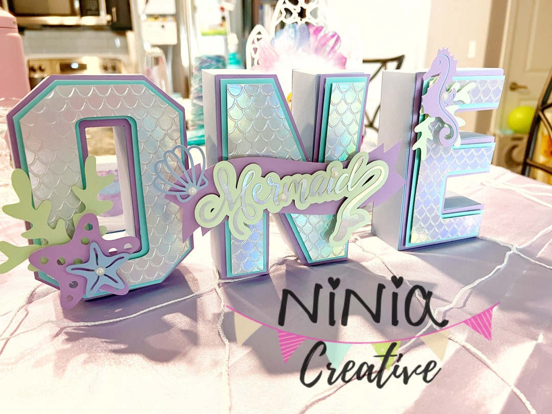 Mermaid Decoration One Year Old Birthday, Photoshoot Oneder Mermaid ...