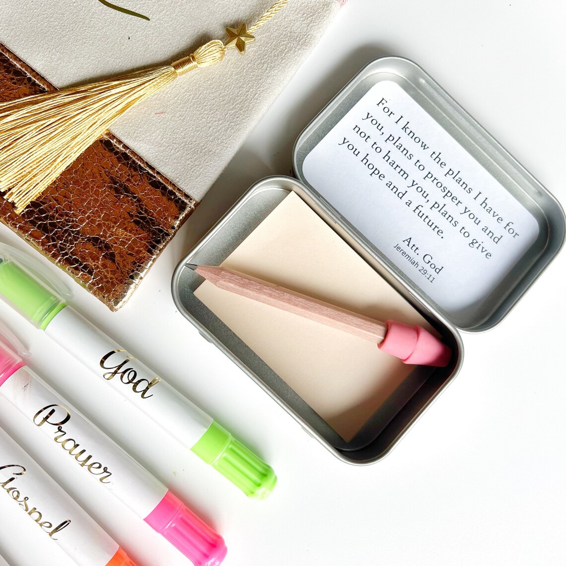 Prayer Box Christian Gift Kit Bible Journaling Personalized Etsy