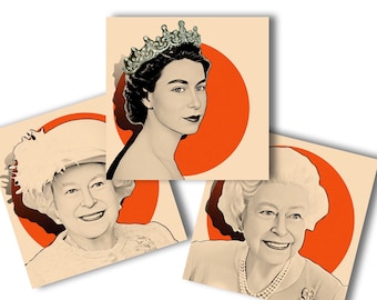 Queen Elizabeth II Vinyl Sticker: British Royal Family, Waterproof Laptop Decal