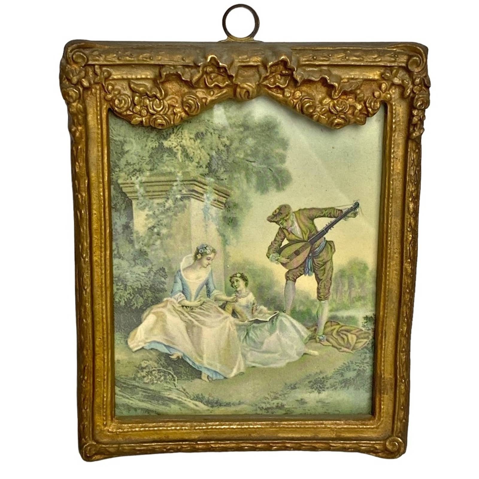 Antique French Print the Music Lesson by Nicolas Lancret in Etsy