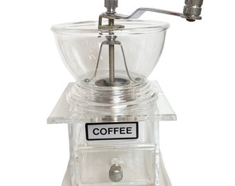 Vintage acrylic coffee grinder manual 7.5”x4.25” made in Taiwan