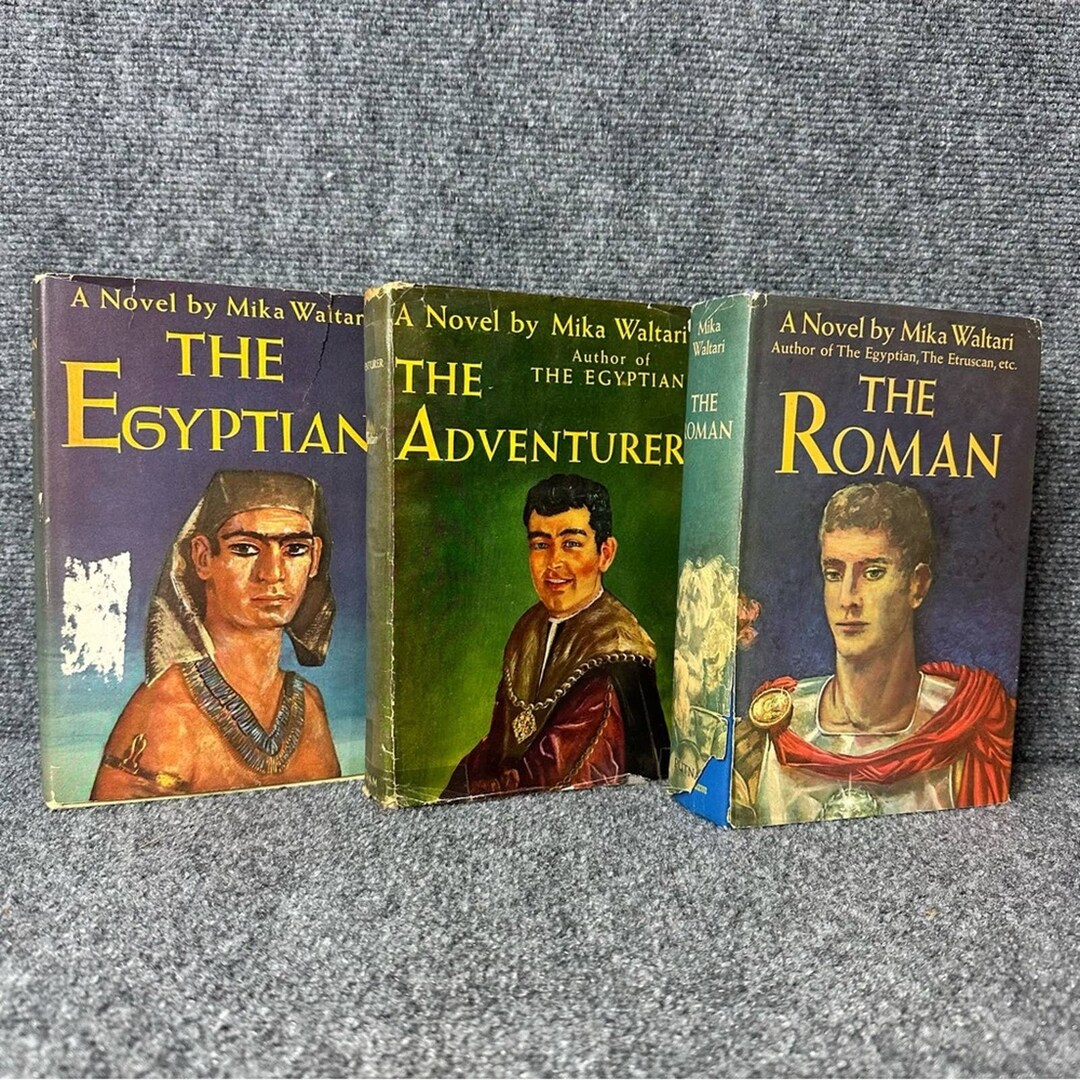 Vintage Set Mika Waltari Books the Egyptian the Roman the Etsy Vintage Set Mika Waltari Books the Egyptian the Roman the Etsy