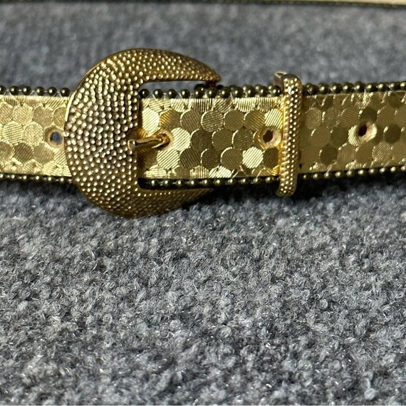 Vintage 60s Gold Mod Belt Women