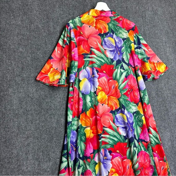 Vintage MW Exclusive house dress mumu vneck kimon… - image 6