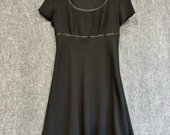 Vintage babydoll dress Donna Ricco 10P cap sleeves empire waist Y2K gothcore
