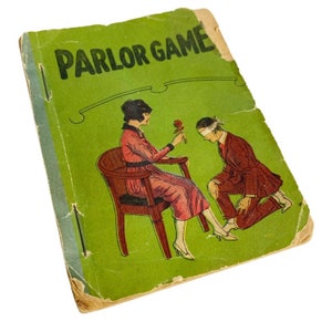 Antique 1923 Parlor Games booklet how-to entertain a group
