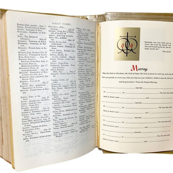 1955 Holy Bible Holy Trinity Edition Reverend John P. O'connell