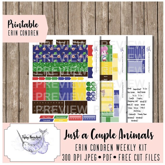Download Free Standard Vertical Printable Planner Stickers Just A Couple Etsy SVG Cut Files