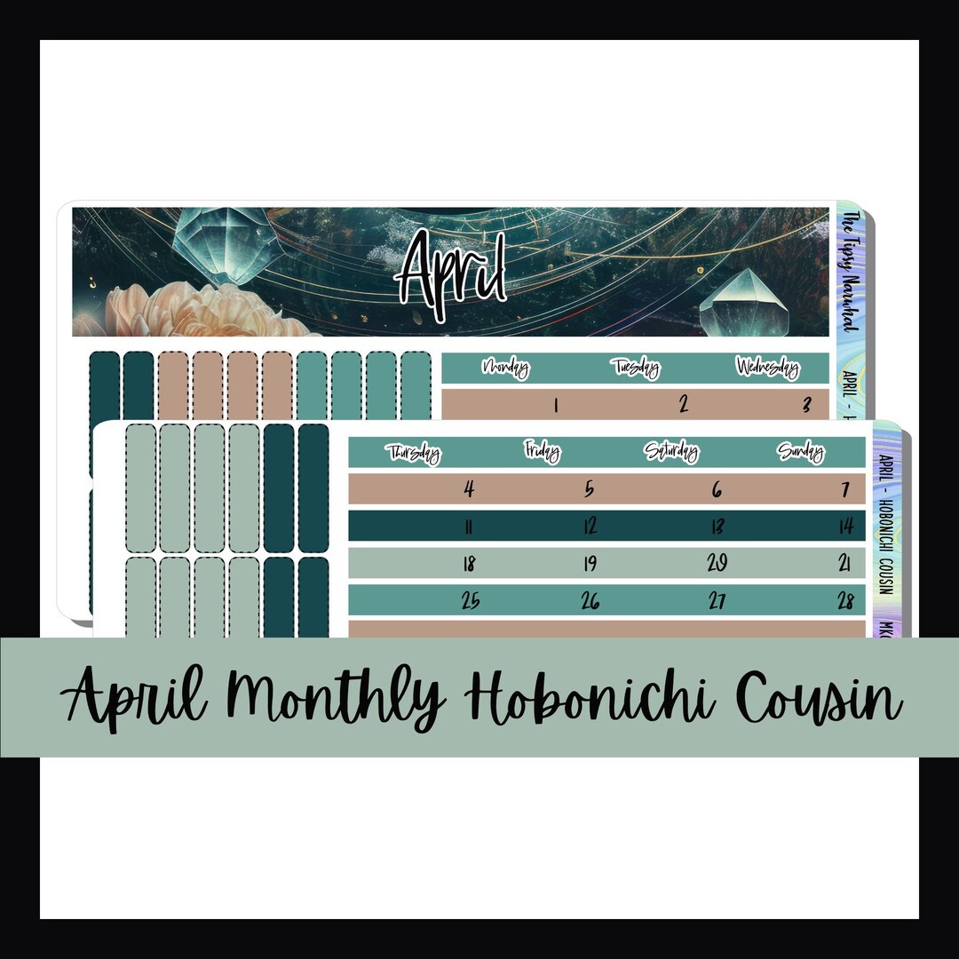 Printable Hobonichi Cousin Monthly Kit, A5 Planner, Hobonichi Cousin ...