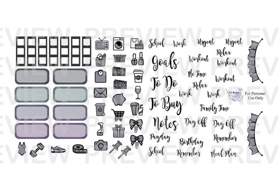 hobonichi weeks printable planner stickers stranger things etsy australia