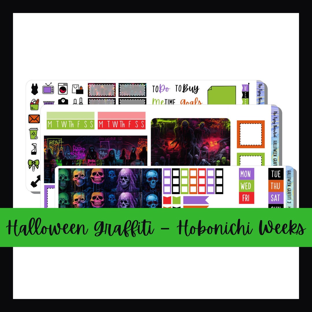 Printable Planner Stickers Digital Download Hobonichi Weeks - Etsy