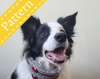 Puppy love dog scarf crochet pattern - PDF file - beginner friendly