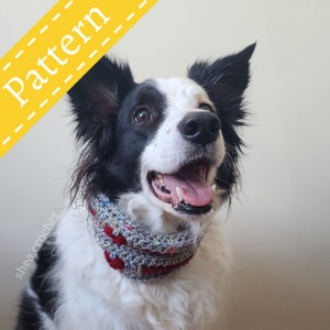 Puppy love dog scarf crochet pattern - PDF file - beginner friendly