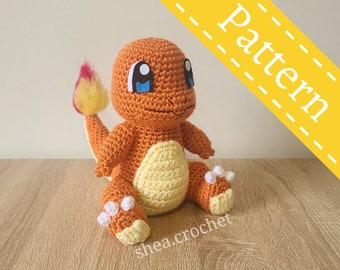 Charmander crochet pattern - PDF file