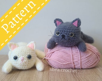 Persian cat/exotic shorthair crochet pattern - PDF file