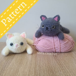 Persian cat/exotic shorthair crochet pattern - PDF file