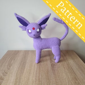 Espeon crochet pattern - PDF file