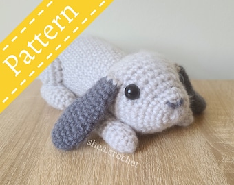 Realistic bunny crochet pattern - PDF file
