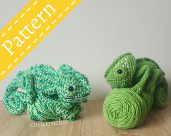 Chameleon crochet pattern - PDF file