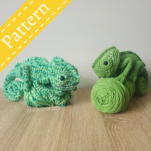 Chameleon crochet pattern - PDF file