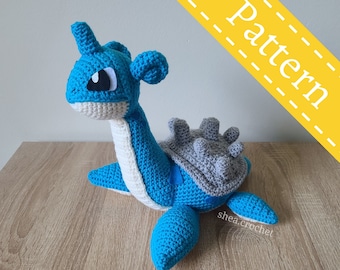 Lapras crochet pattern - PDF file