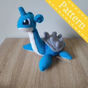 Lapras crochet pattern - PDF file